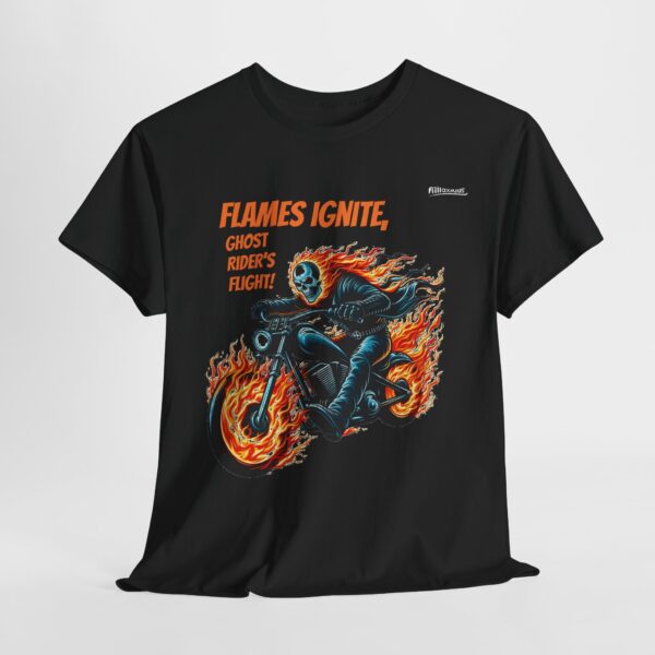 Ghost Rider Vintage Tee, Cool Motorcycle Shirt, Unisex Heavy Cotton Tee, Biker Gift, Festival Apparel, Ghost Rider Merchandise - Image 5