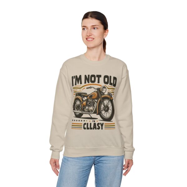 Vintage Motorcycle Humor Sweatshirt, Fun Gift for Riders, Perfect for Birthdays, Casual Style, Unisex Crewneck - Image 6