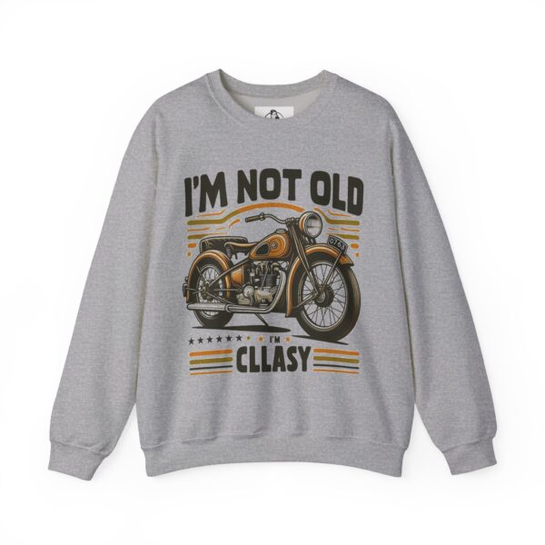 Vintage Motorcycle Humor Sweatshirt, Fun Gift for Riders, Perfect for Birthdays, Casual Style, Unisex Crewneck