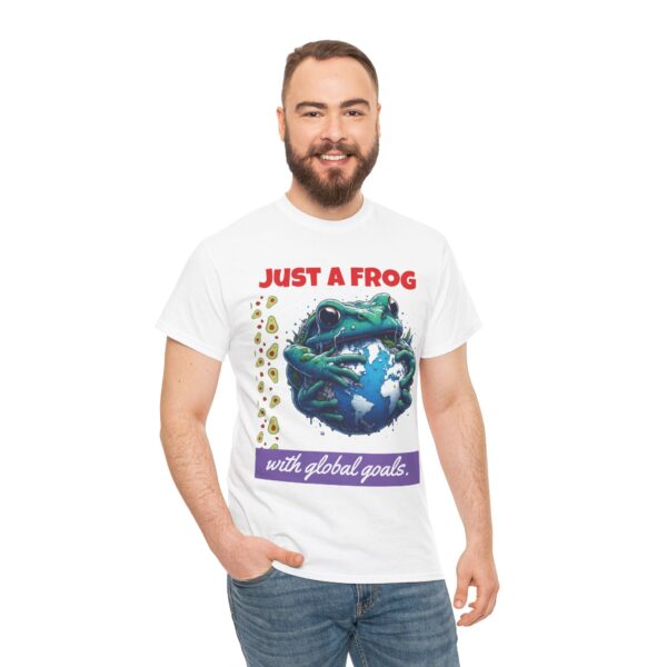 Quirky Frog Graphic Tee - Eco-Friendly Gift, Nature Lover Apparel, Casual Wear, Fun Animal Shirt - Image 2