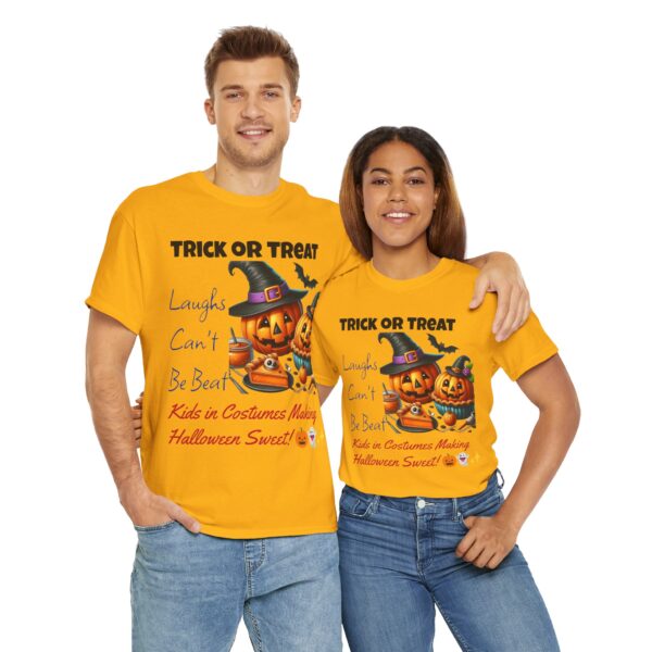 Halloween Unisex Tee - Trick or Treat Vibe, Perfect for Kids' Parties, Family Gatherings, Festive Celebrations, October Fun, Cozy Comfort - Image 6