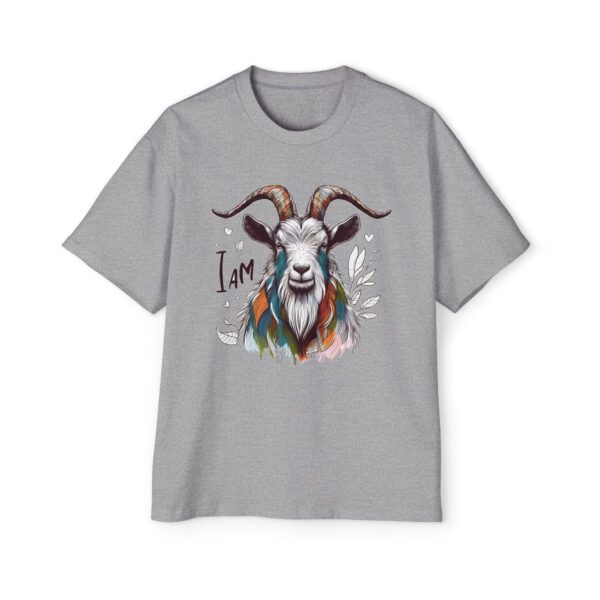 Men's Goat Graphic Tee - Oversized Casual Shirt, I Am T-Shirt, Animal Lover Gift, Unique Fashion, Everyday Wear, Eco-Friendly - Image 8