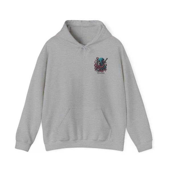 Octopus Pirate Hoodie, Nautical Sweatshirt, Unisex Heavy Blend, Ocean Lover Gift, Halloween Apparel, Unique Graphic Design - Image 7
