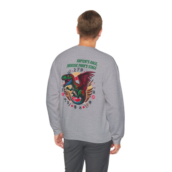 T-Raptor Graphic Sweatshirt, Dinosaur Crewneck Jurrasic Park Sweater, Gift for Dino Lover - Image 9