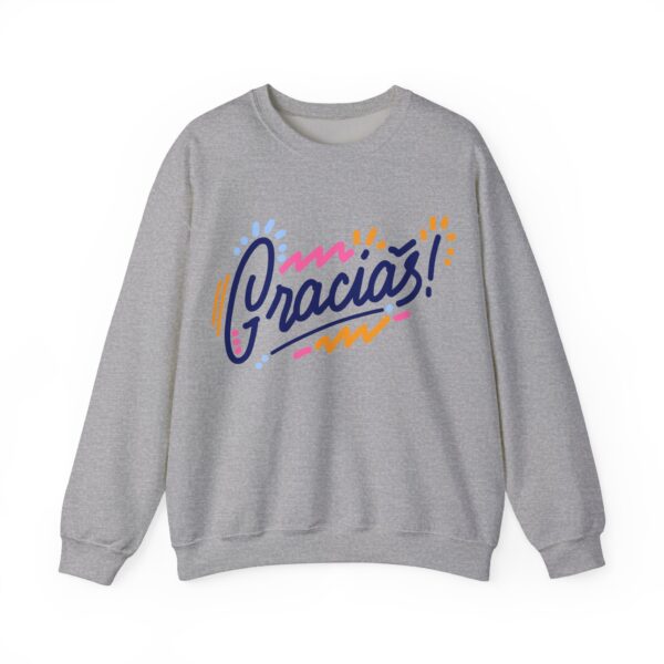 Gracías! Unisex Heavy Blend Sweatshirt, Cozy Gift for Her, Cute Casual Wear, Thank You Appreciation - Image 6