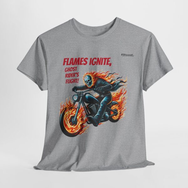 Ghost Rider Vintage Tee, Cool Motorcycle Shirt, Unisex Heavy Cotton Tee, Biker Gift, Festival Apparel, Ghost Rider Merchandise - Image 7