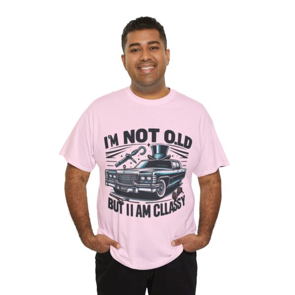 I am not Old, I amd classy Retro Classy Car Tee - Perfect for Car Lovers, Vintage Fans, Birthday Gifts, or Casual Wear, Nostalgia - Image 4