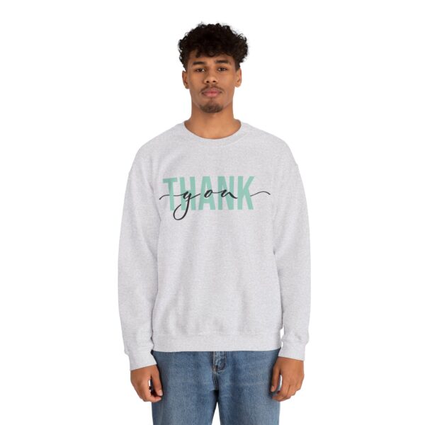 Thank You Crewneck Sweatshirt, Cozy Gift for Him or Her, Birthday, Appreciation, Casual Wear, Unisex Sweatshirt - Image 3