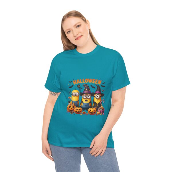 Halloween Minions Unisex Heavy Cotton Tee, Fun Costume Party Shirt, Great for Kids and Adults, Perfect Halloween Gift, Festive Apparel - Image 6