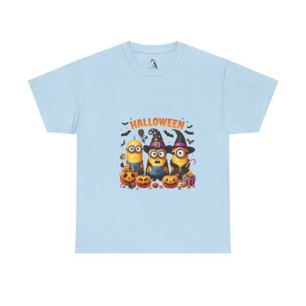 Halloween Minions Unisex Heavy Cotton Tee, Fun Costume Party Shirt, Great for Kids and Adults, Perfect Halloween Gift, Festive Apparel - Image 3