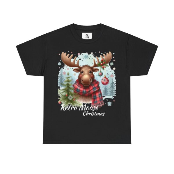 Retro Moose Christmas Tee, Cozy Holiday Shirt, Unisex Festive T-Shirt, Cute Moose Graphic Tee - Image 10