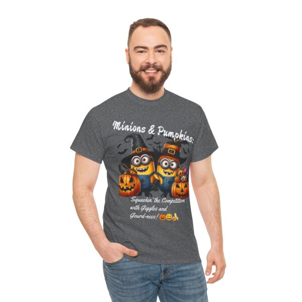 Halloween Minions Tee - Unisex T-Shirt for Festive Fun, Pumpkin Lovers, Autumn Wardrobe, Gifts for Kids & Adults, Halloween Parties - Image 4
