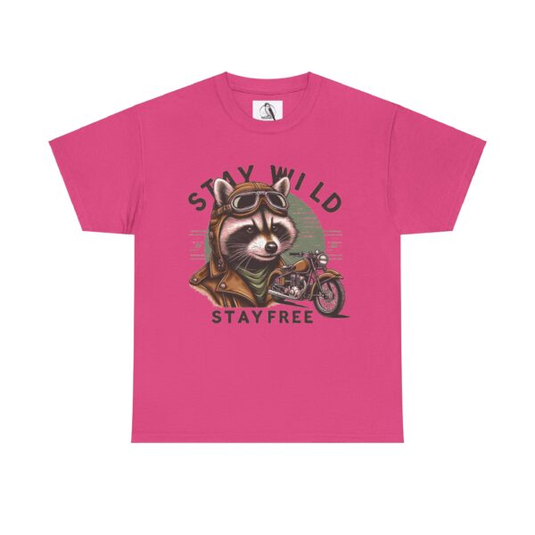Stay Wild Raccoon Tee, Adventure Shirt, Biker Gift, Fun Graphic T-Shirt, Casual Wear, Vintage Vibe - Image 4