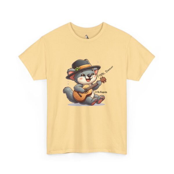Cute Animal Guitar Tee, Music Lover Shirt, Unisex Heavy Cotton Tee, Gift for Musicians, Fun T-Shirt, Casual Wear - Image 2