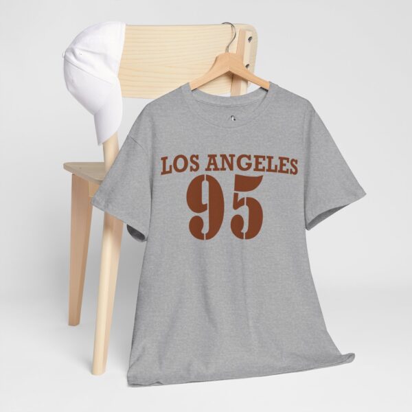 Vintage Los Angeles 95 Unisex Heavy Cotton Tee, Streetwear, Casual Wear, Gift for Travelers, Summer Fashion - Image 7