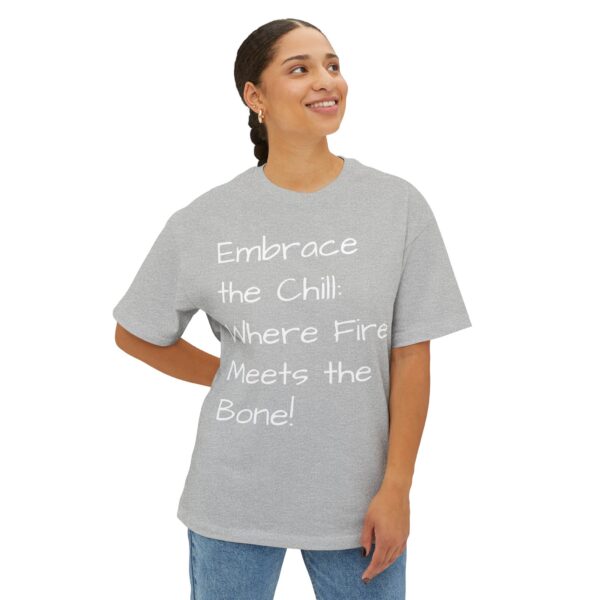 Chill Vibes Oversized Tee, Unisex Graphic T-Shirt, Festival Apparel, Gift for Him and Her, Cozy Casual Wear - Image 3