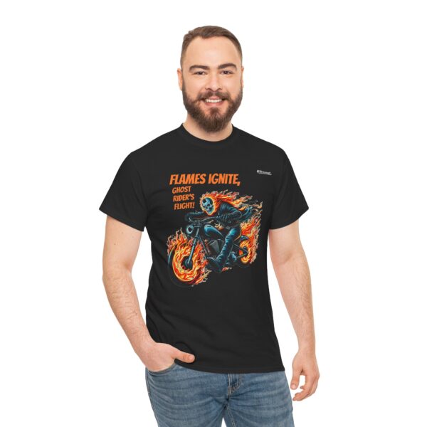 Ghost Rider Vintage Tee, Cool Motorcycle Shirt, Unisex Heavy Cotton Tee, Biker Gift, Festival Apparel, Ghost Rider Merchandise - Image 6
