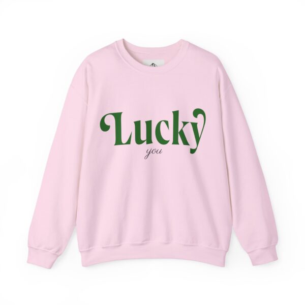 Lucky You Unisex Heavy Blend Crewneck Sweatshirt, for St. Patrick's Day, Charm Apparel, Graphic t-shirt - Image 10