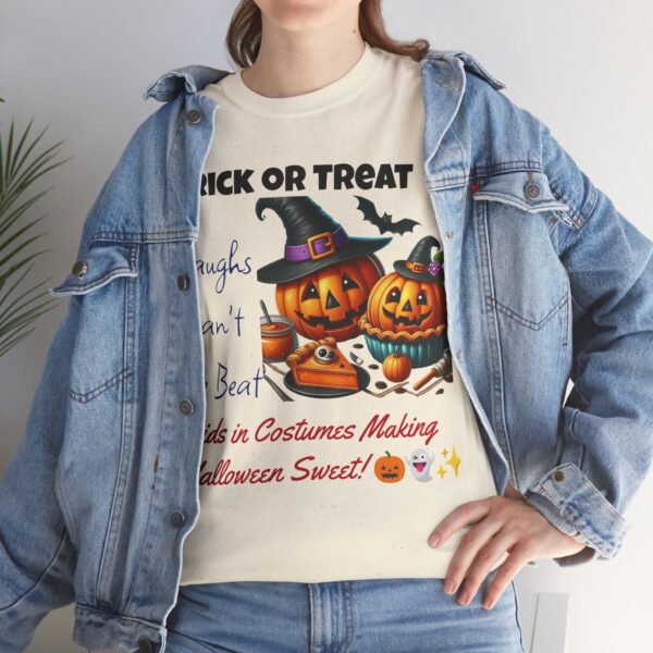 Halloween Unisex Tee - Trick or Treat Vibe, Perfect for Kids' Parties, Family Gatherings, Festive Celebrations, October Fun, Cozy Comfort - Image 7