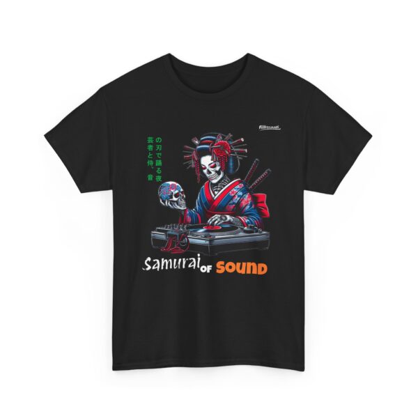 Samurai Geisha playing music Unisex Tee Shirt , Japanese Warrior T-Shirt, Samurai Gift, Geisha Tee, Samurai Warrior Shirt - Image 6
