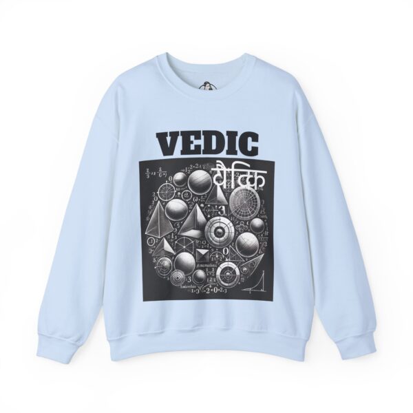 Vedic Geometry Crewneck Sweatshirt, Spiritual Fashion, Gift for Yogis, Cozy Layer, Graphic Sweatshirt, Meditation Apparel - Image 2