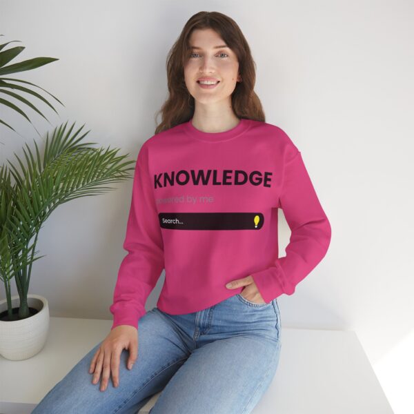 Knowledge Powered Crewneck Sweatshirt, Graphic t-shirt, Motivational Apparel, Educational Inspiration - Image 5