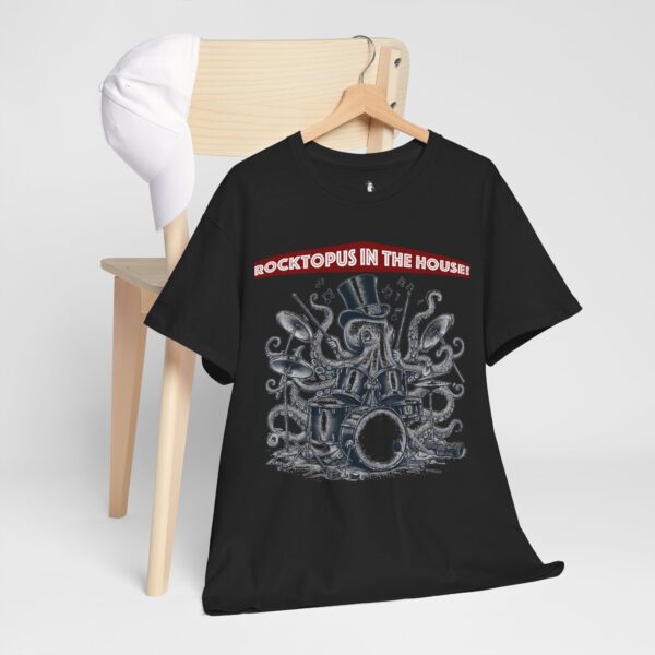 Rocktopus Octopus Drumming Unisex Tee - Fun Music Shirt, Musician t-shirt, Kids Party - Image 5