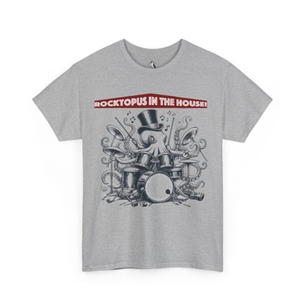 Rocktopus Octopus Drumming Unisex Tee - Fun Music Shirt, Musician t-shirt, Kids Party - Image 6