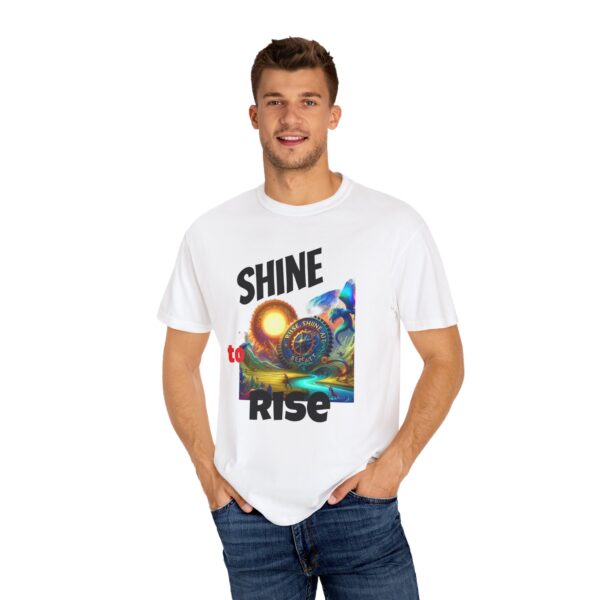 Shine to Rise T-shirt, Colorful Graphic Tee, Motivational Shirt, Unisex Casual Wear, Inspirational Gift - Image 4