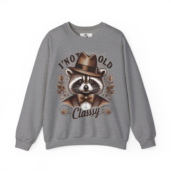 Vintage Classy Raccoon Sweatshirt, Funny Gift for Him/Her, Unisex Pullover for Birthdays, Animal Lover Apparel, Cozy Casual Wear - Image 9
