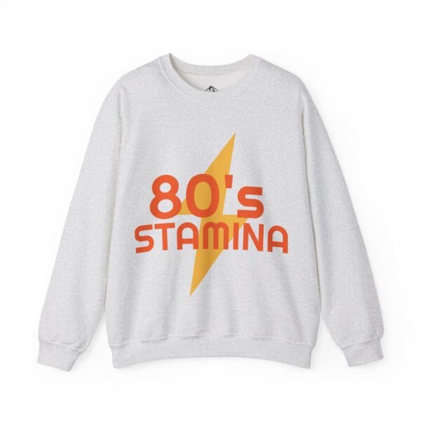 80's Stamina Unisex Sweatshirt - Retro Style, Vintage Apparel, Gift for Nostalgia Lovers, 80s Parties - Image 3