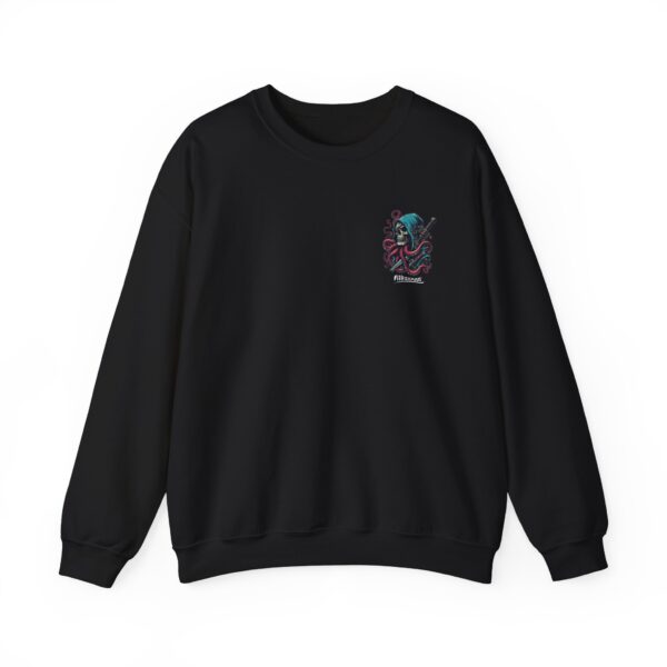 Octopus Skull Guardian Sweatshirt, Unisex Crewneck, Gothic Style Apparel, Trendy Fashion for Halloween, Unique Gift Idea