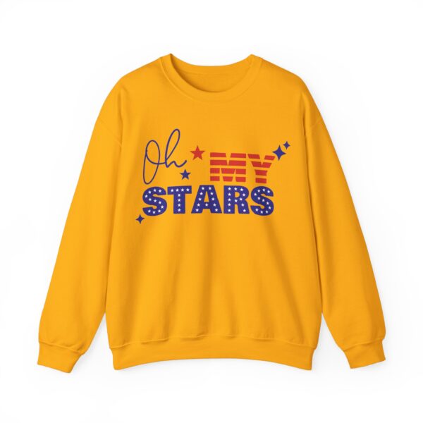 Patriotic Sweatshirt, Oh My Stars Crewneck, Unisex Pullover for Fourth of July, Graphic T-shirt, USA Pride Top - Image 6