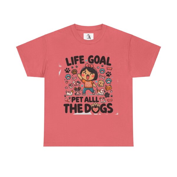 Pet Lover Unisex Tee - Life Goal: Pet All the Dogs, Cute Dog Shirt, Animal Lover Gift, Funny T-Shirt - Image 2