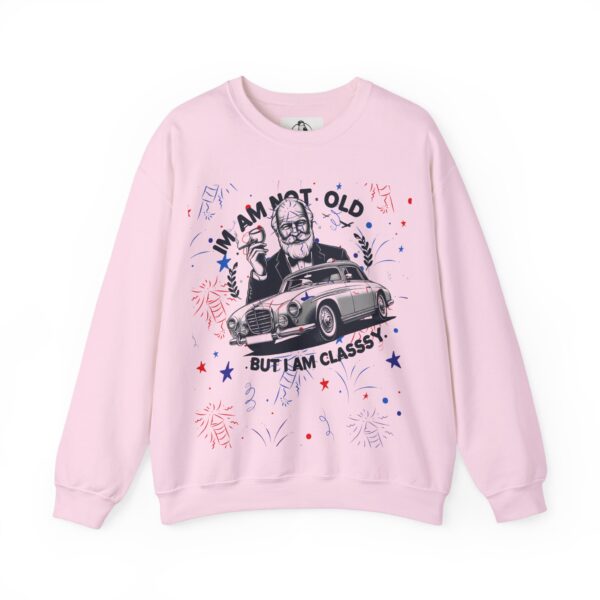 Classy Car Design Unisex Sweatshirt, Funny Graphic Crewneck Jumper, Vintage Vehicle Theme Pullover Top, Cool Gift for Car Lovers, Automotive - Image 3