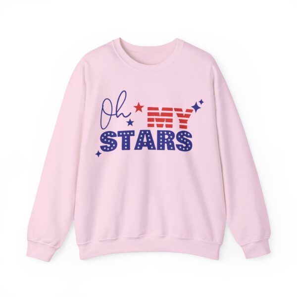 Patriotic Sweatshirt, Oh My Stars Crewneck, Unisex Pullover for Fourth of July, Graphic T-shirt, USA Pride Top