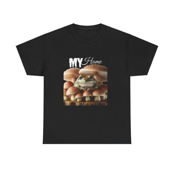 My Home Frog Tee - Quirky T-Shirt for Nature Lovers, Unique Gift, Casual Wear, Eco-Friendly Apparel, Fun Statement Piece