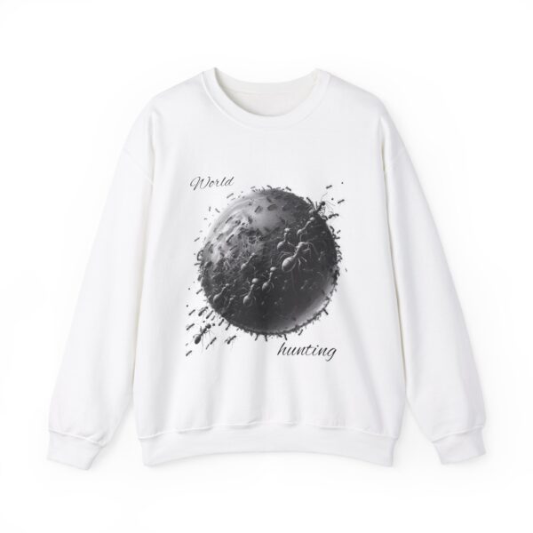 World Hunting Sweatshirt, Cozy Crewneck, Eco-Friendly Gift, Unisex Clothing, Perfect for Earth Day, Eco-Conscious Fashion - Image 5
