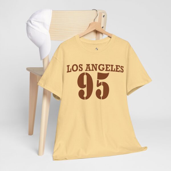 Vintage Los Angeles 95 Unisex Heavy Cotton Tee, Streetwear, Casual Wear, Gift for Travelers, Summer Fashion - Image 5