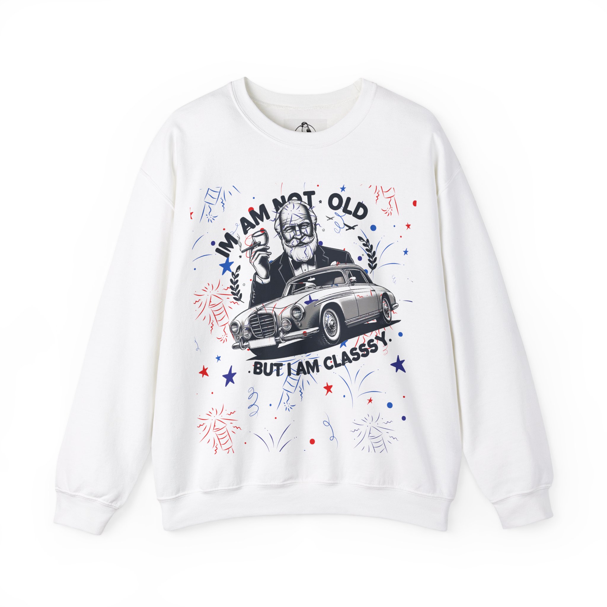 Classy Car Design Unisex Sweatshirt, Funny Graphic Crewneck Jumper, Vintage Vehicle Theme Pullover Top, Cool Gift for Car Lovers, Automotive - Image 9