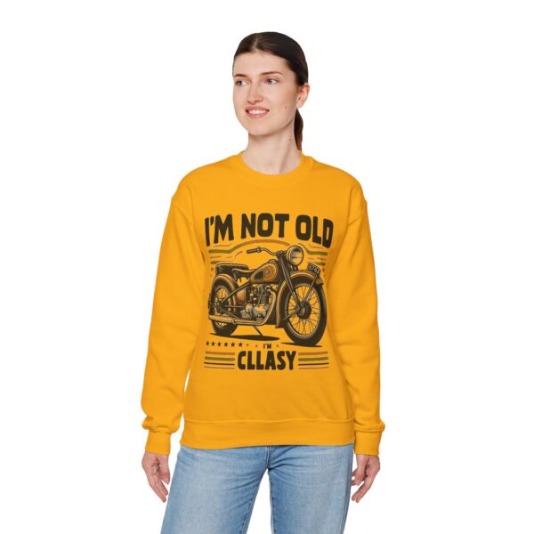 Vintage Motorcycle Humor Sweatshirt, Fun Gift for Riders, Perfect for Birthdays, Casual Style, Unisex Crewneck - Image 10