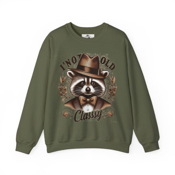 Vintage Classy Raccoon Sweatshirt, Funny Gift for Him/Her, Unisex Pullover for Birthdays, Animal Lover Apparel, Cozy Casual Wear - Image 8