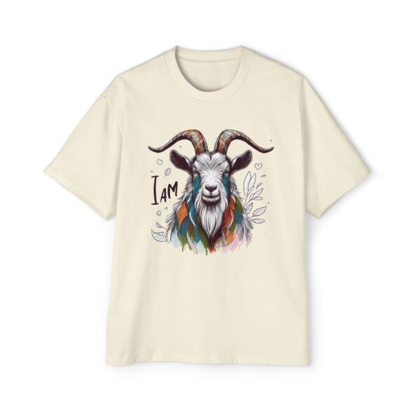 Men's Goat Graphic Tee - Oversized Casual Shirt, I Am T-Shirt, Animal Lover Gift, Unique Fashion, Everyday Wear, Eco-Friendly - Image 6