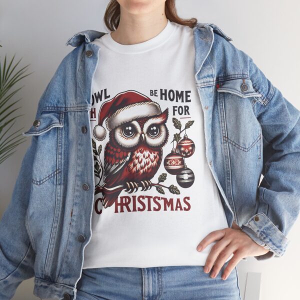 owl Christmas Get Home Unisex Tee, Holiday Family Matching Shirt, Xmas Reunion Gift, Festive Homecoming Apparel