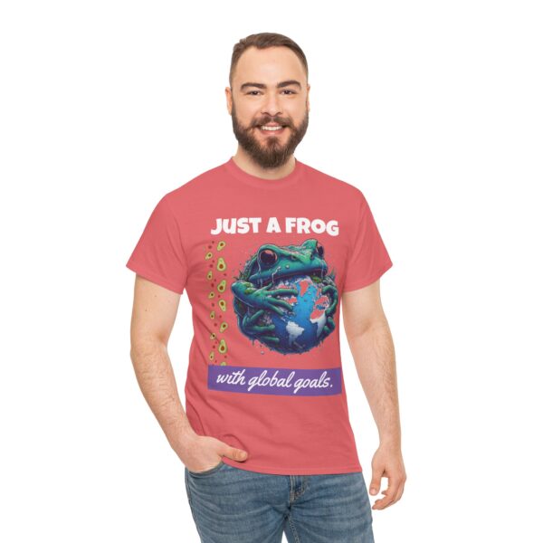 Quirky Frog Graphic Tee - Eco-Friendly Gift, Nature Lover Apparel, Casual Wear, Fun Animal Shirt - Image 5