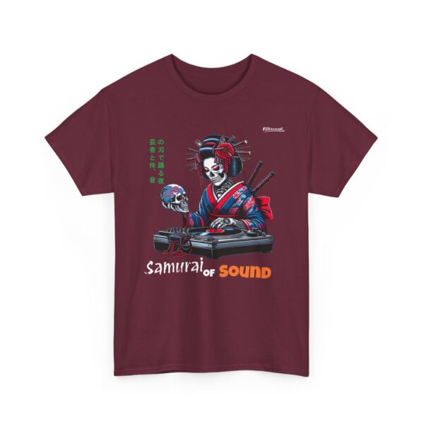 Samurai Geisha playing music Unisex Tee Shirt , Japanese Warrior T-Shirt, Samurai Gift, Geisha Tee, Samurai Warrior Shirt - Image 9