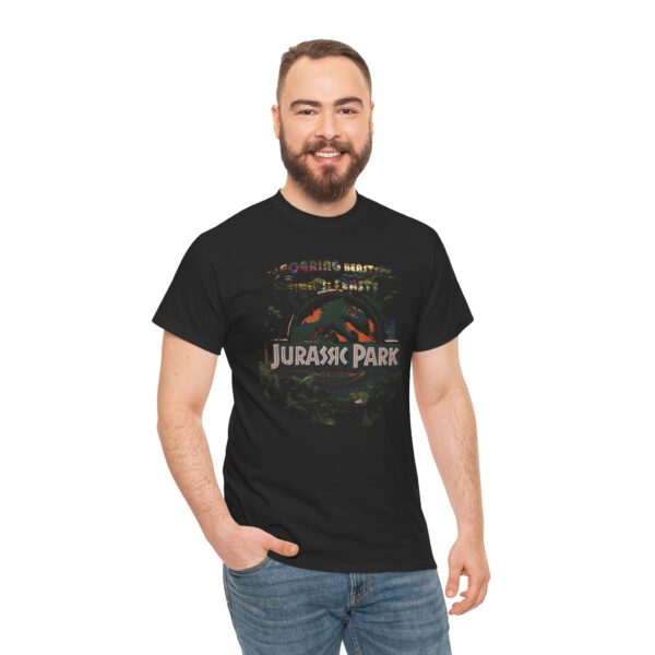 Jurassic Park Dinosaur Tee, Roaring Dino Shirt, Unisex Cotton T-Shirt, Gift for Paleontology Fans, Dinosaur Lover Tee - Image 5