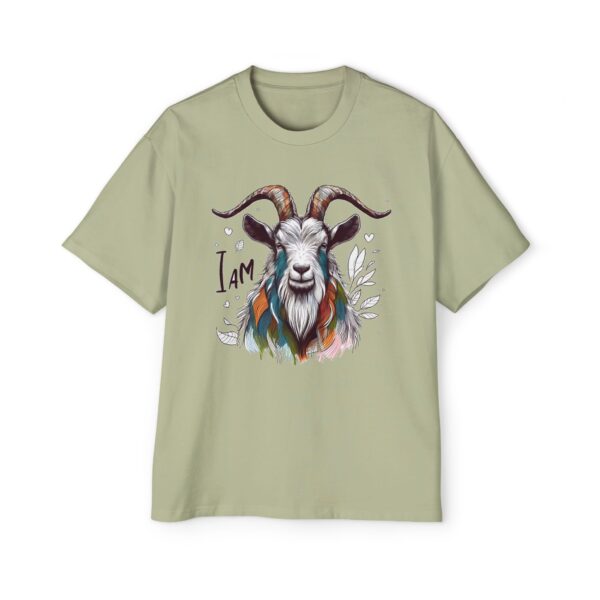 Men's Goat Graphic Tee - Oversized Casual Shirt, I Am T-Shirt, Animal Lover Gift, Unique Fashion, Everyday Wear, Eco-Friendly