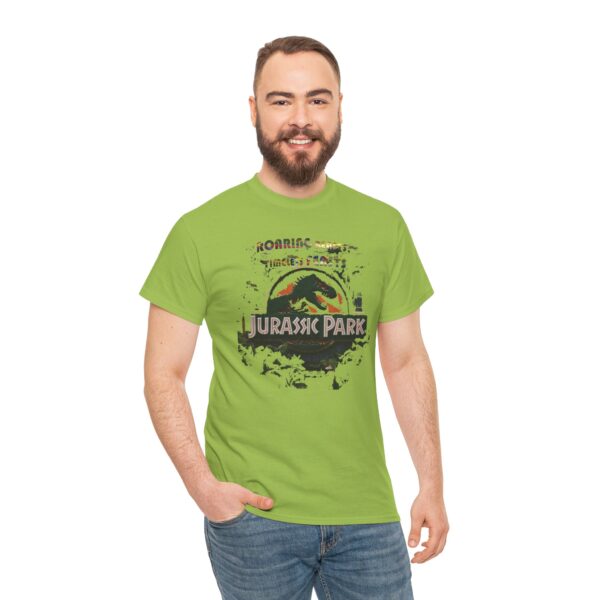 Jurassic Park Dinosaur Tee, Roaring Dino Shirt, Unisex Cotton T-Shirt, Gift for Paleontology Fans, Dinosaur Lover Tee - Image 8