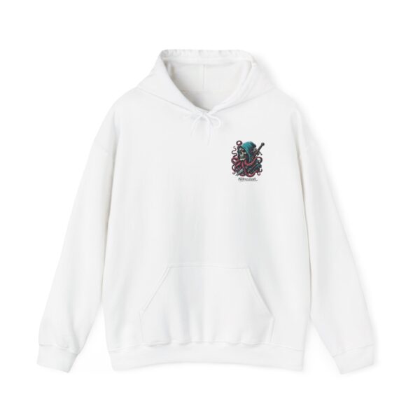 Octopus Pirate Hoodie, Nautical Sweatshirt, Unisex Heavy Blend, Ocean Lover Gift, Halloween Apparel, Unique Graphic Design - Image 2